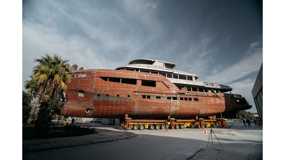 Bering 145 Superyacht Construction Progress