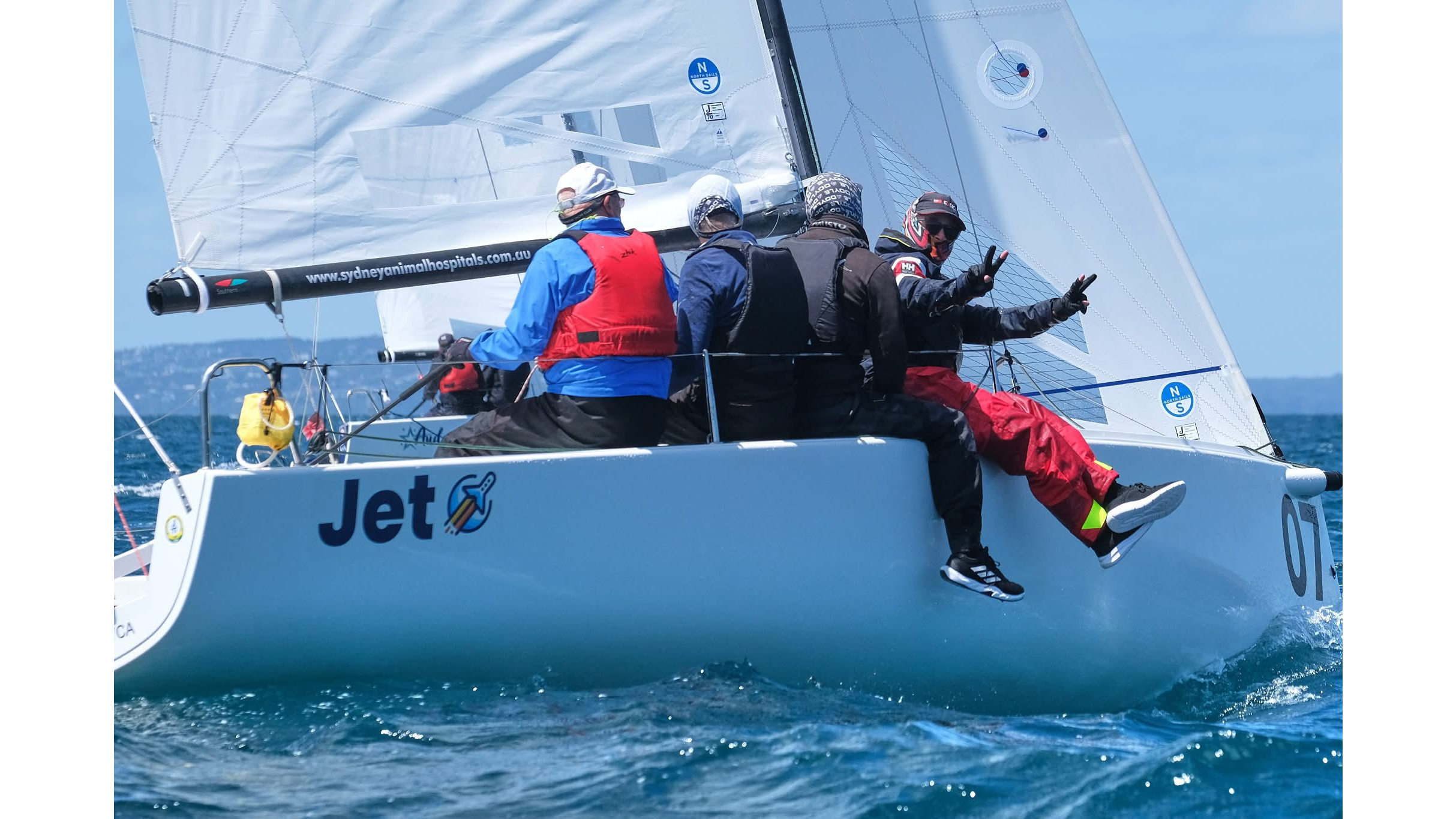 Great rivalry at J/70 Vic Champs!