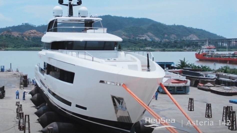 Heysea Asteria 142 Superyacht Launch